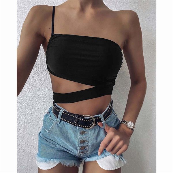 женщины дизайнер щитовые camis sexy одно плечо выдалбливают camis casual solid color тощий camis femmes одежда, White
женщины дизайнер щитовые camis sexy одно плечо выдалбливают camis casual solid color тощий camis femmes одежда, White