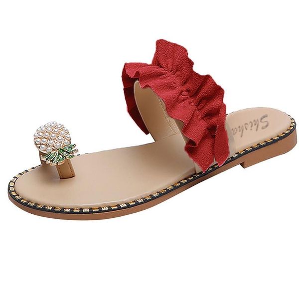 sagace women sandals pineapple pearl flat bohemian casual comfortable beach ladies shoes thick bottom designer slippers, Black
sagace women sandals pineapple pearl flat bohemian casual comfortable beach ladies shoes thick bottom designer slippers, Black
