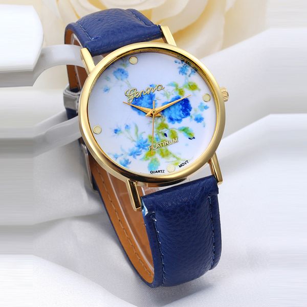 lady fashion blue rose dial leather band quartz analog wrist watches watch mens watches 2019, Slivery;brown
lady fashion blue rose dial leather band quartz analog wrist watches watch mens watches 2019, Slivery;brown