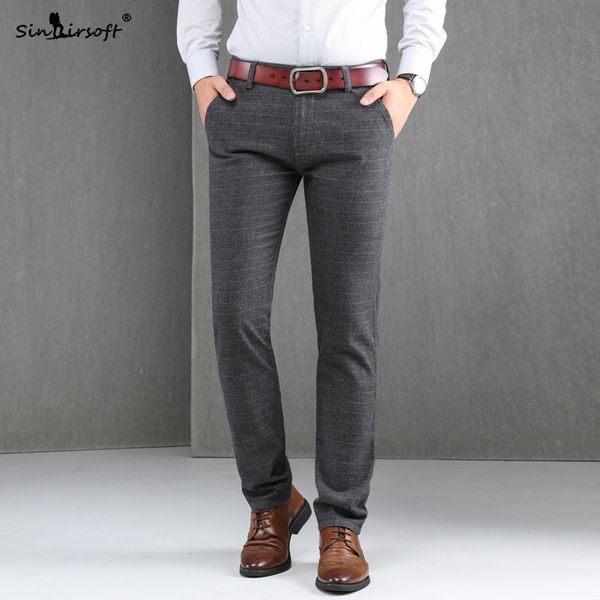 micro-elastic cotton wool fashion casual pants men's straight korean version of the lattice business trousers men's autumn new, Black 
micro-elastic cotton wool fashion casual pants men's straight korean version of the lattice business trousers men's autumn new, Black