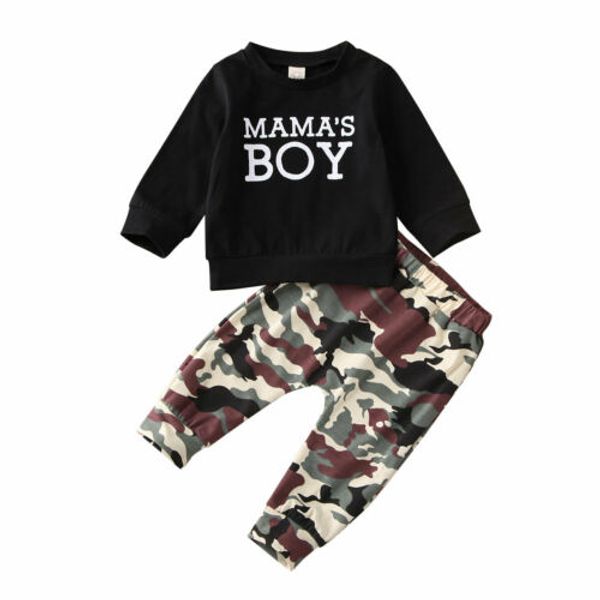 2020 autumn new 2pcs toddler infant kid baby boy mama clothes t-shirt camo pants trousers outfits spring camouflage set, White
2020 autumn new 2pcs toddler infant kid baby boy mama clothes t-shirt camo pants trousers outfits spring camouflage set, White