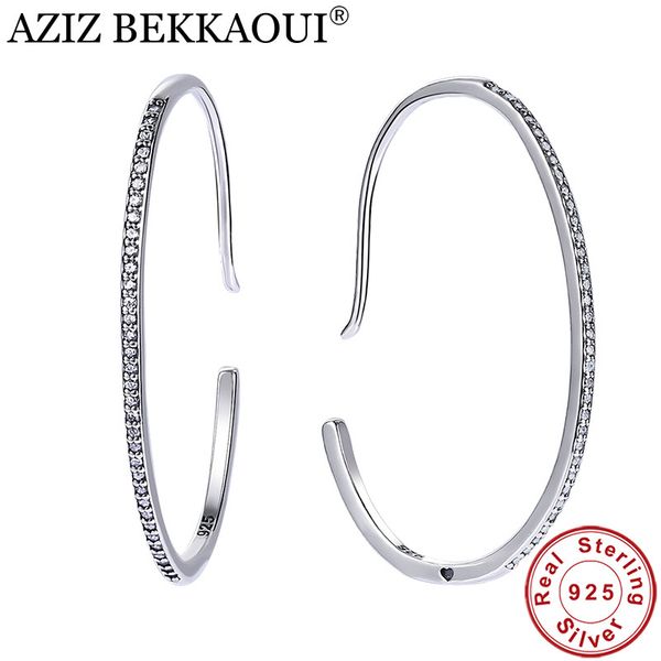 AZIZ BEKKAOUI Silver Big Hoop Earrings for Women Sterling Silver 925 Jewelry Female Fashion Woman Crystal Earrings Fine Jewelry
AZIZ BEKKAOUI Silver Big Hoop Earrings for Women Sterling Silver 925 Jewelry Female Fashion Woman Crystal Earrings Fine Jewelry