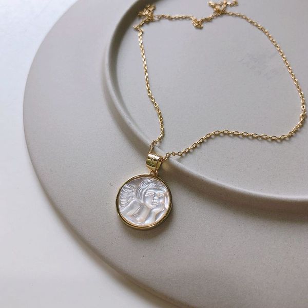 silvology 925 sterling silver shell angel baby necklace gold original round western style women's pendant necklace jewelry gift
silvology 925 sterling silver shell angel baby necklace gold original round western style women's pendant necklace jewelry gift