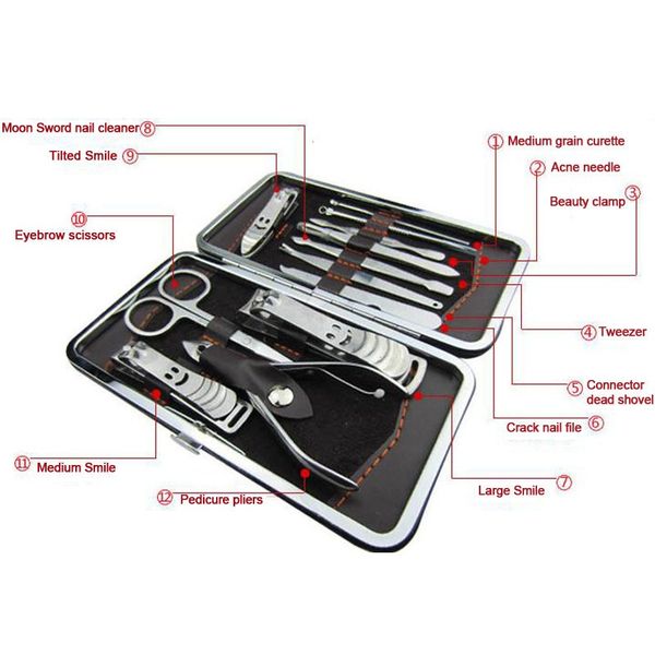 новые 12pcs / set nail art маникюр инструменты набор ногтей clipper ножницы пинцет нож маникюрные наборы из нержавеющей стали кусачки для но
новые 12pcs / set nail art маникюр инструменты набор ногтей clipper ножницы пинцет нож маникюрные наборы из нержавеющей стали кусачки для но