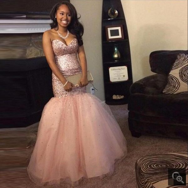 2019 vestido de noiva light pink mermaid prom dress heavily beading crystals tulle sparkly evening party prom gowns custom made, Black
2019 vestido de noiva light pink mermaid prom dress heavily beading crystals tulle sparkly evening party prom gowns custom made, Black