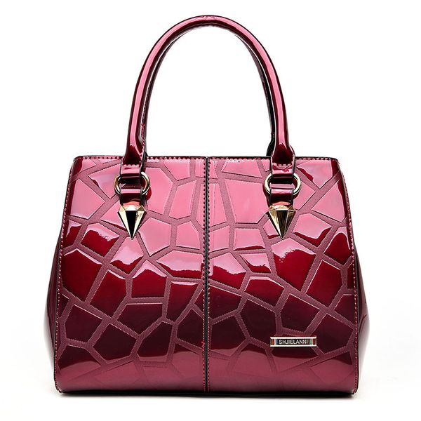 mcneely women gloss pu leather boston bags women leather handbags large shoulder bags lady bag bolsas femininas