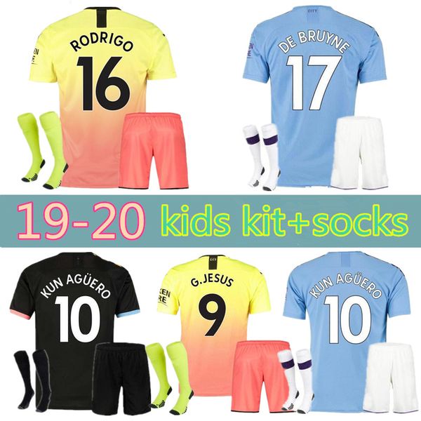 19 20 manchester kids kit+socks soccer jersey city memphis mata 2019 2020 kun aguero sterling de bruyne silva g.jesus sport football shirt, Black
19 20 manchester kids kit+socks soccer jersey city memphis mata 2019 2020 kun aguero sterling de bruyne silva g.jesus sport football shirt, Black