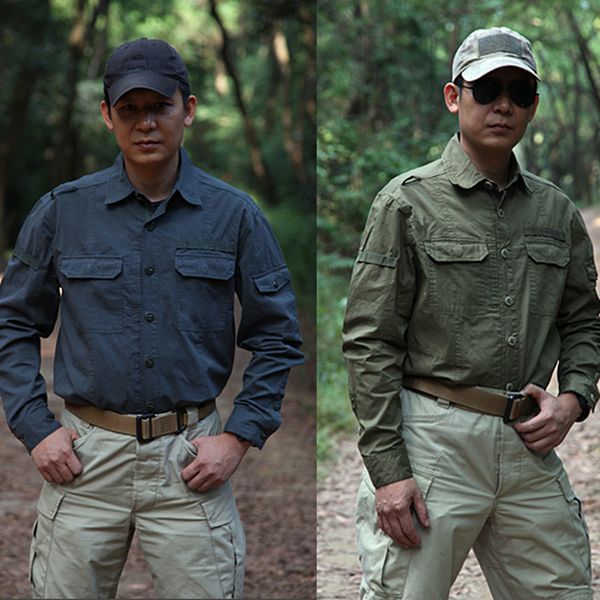 spring autumn men tactical cotton breathable multi pocket full length shirts male outdoor hunting long sleeve shirt top, Gray;blue
spring autumn men tactical cotton breathable multi pocket full length shirts male outdoor hunting long sleeve shirt top, Gray;blue