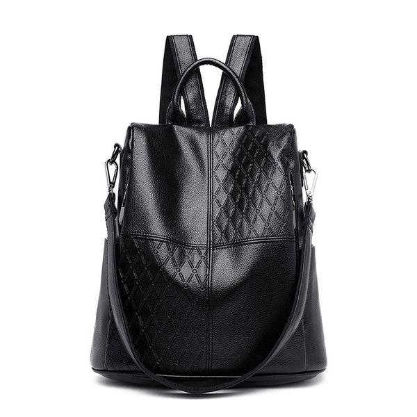 new backpack women leather multifuction bagpack casual anti theft backpack for teenager girls schoolbag 2020 sac a dos mochila
new backpack women leather multifuction bagpack casual anti theft backpack for teenager girls schoolbag 2020 sac a dos mochila