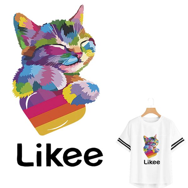 colors cat transfer iron-on likee cat diy accessory fashion iron on clothes stickers heat transfer patch clothes washable
colors cat transfer iron-on likee cat diy accessory fashion iron on clothes stickers heat transfer patch clothes washable