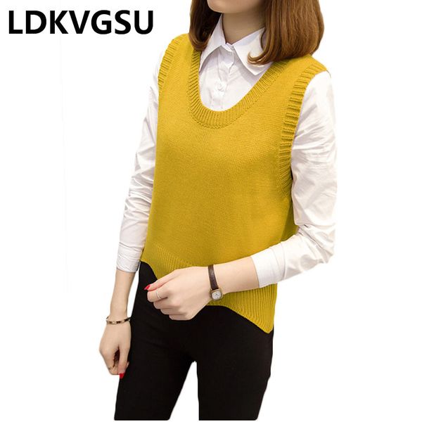 women's sweaters sweater vest female 2021 spring autumn korean students large size was thin women round neck hooded knit is1617, White;black
women's sweaters sweater vest female 2021 spring autumn korean students large size was thin women round neck hooded knit is1617, White;black