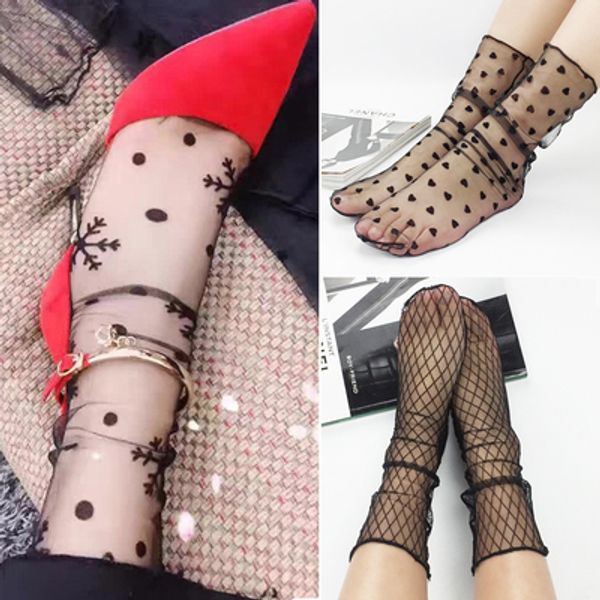 women's harajuku breathable transparent mesh small polka dots socks lady net yarn fishnet dots socks female hosiery, Black;white
women's harajuku breathable transparent mesh small polka dots socks lady net yarn fishnet dots socks female hosiery, Black;white