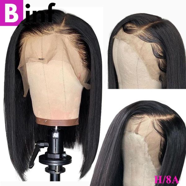 remy straight bob wig 13x4 lace front human hair wigs pre-plucked hairline with baby hair 150% density color 1b for women, Black;brown
remy straight bob wig 13x4 lace front human hair wigs pre-plucked hairline with baby hair 150% density color 1b for women, Black;brown