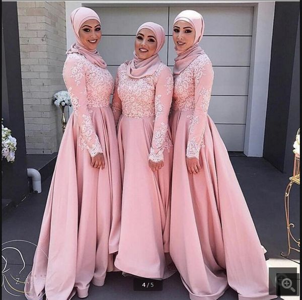 2019 modest long sleeve muslim dress high neck lace appliques formal prom dress 2019 hijab abaya vintage women evening party prom gowns, Black
2019 modest long sleeve muslim dress high neck lace appliques formal prom dress 2019 hijab abaya vintage women evening party prom gowns, Black