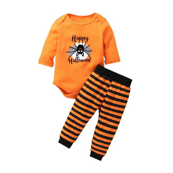 newborn baby clothes boy spider print long sleeve romper striped pant happy halloween baby outfit infant girl fall clothes, White
newborn baby clothes boy spider print long sleeve romper striped pant happy halloween baby outfit infant girl fall clothes, White