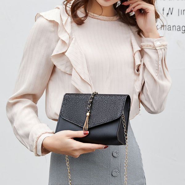 2020 fashion new ladies sequin square bag quality pu leather ladies handbags tassel chain shoulder messenger bag
2020 fashion new ladies sequin square bag quality pu leather ladies handbags tassel chain shoulder messenger bag