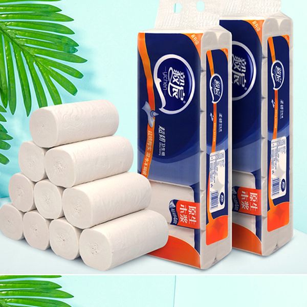 12 roll white toilet paper 4-layer native wood soft toilet paper pulp home bath rolling strong water absorption
12 roll white toilet paper 4-layer native wood soft toilet paper pulp home bath rolling strong water absorption