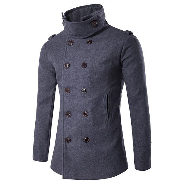 men's clothes 2019 fashion new wool jacket autumn winter elegant male trench coat men woolen overcoat casual wind coat, Black
men's clothes 2019 fashion new wool jacket autumn winter elegant male trench coat men woolen overcoat casual wind coat, Black