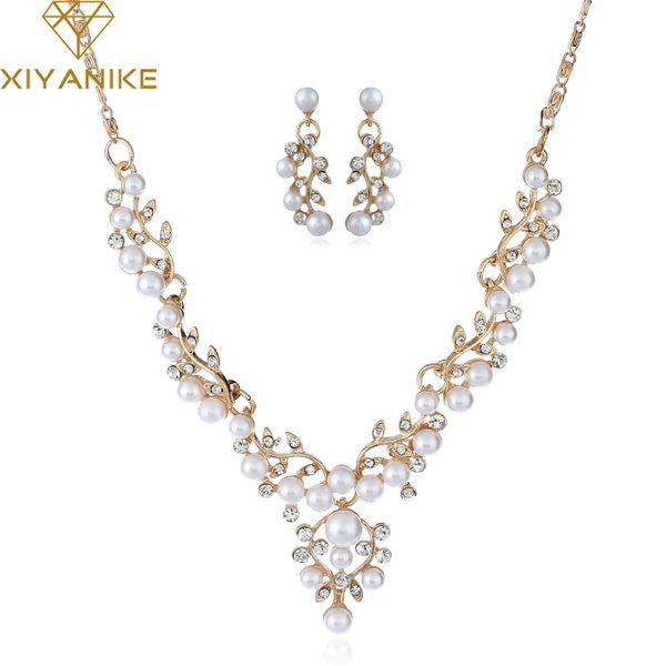 xiyanike 2018 new fashion elegant flower simulated pearl bridal jewelry sets for women wedding jewelry gift accessories n224, Silver
xiyanike 2018 new fashion elegant flower simulated pearl bridal jewelry sets for women wedding jewelry gift accessories n224, Silver