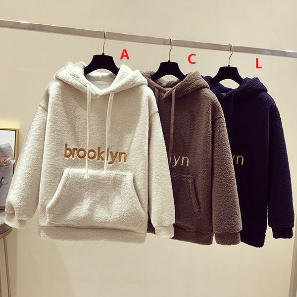 women's hoodies & sweatshirts women winter spring warm fleece letter print pullover sweatshirt female thick loose hooded casual, Black
women's hoodies & sweatshirts women winter spring warm fleece letter print pullover sweatshirt female thick loose hooded casual, Black