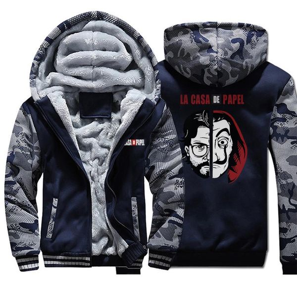 funny la casa de papel camo hoodies zipper jacket money heist dali hoodie la casa de papel casual sportswear fleece streetwear, Black
funny la casa de papel camo hoodies zipper jacket money heist dali hoodie la casa de papel casual sportswear fleece streetwear, Black