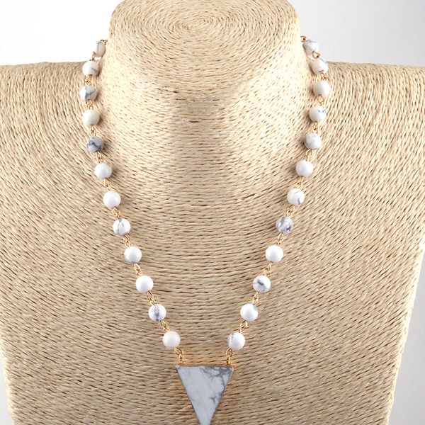 fashion bohemian tribal jewelry white stone link beads stone pendant necklaces, Silver
fashion bohemian tribal jewelry white stone link beads stone pendant necklaces, Silver