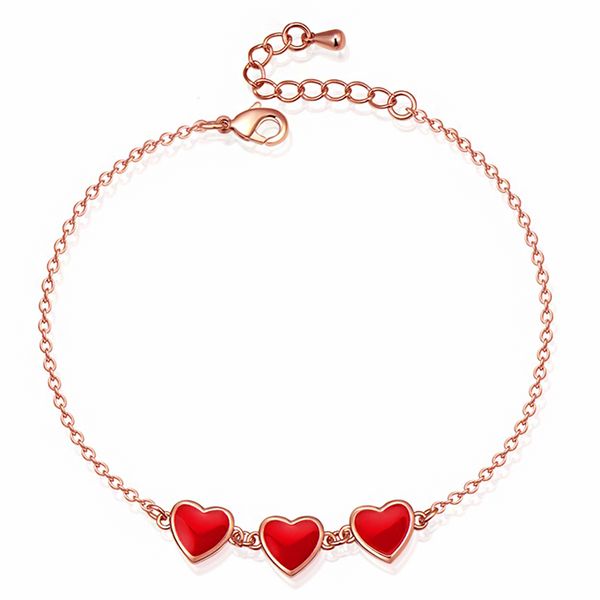 fashion sports and leisure bracelets for women rose gold silver color three love heart-shaped girl adjustable bracelet jewelry, Black
fashion sports and leisure bracelets for women rose gold silver color three love heart-shaped girl adjustable bracelet jewelry, Black