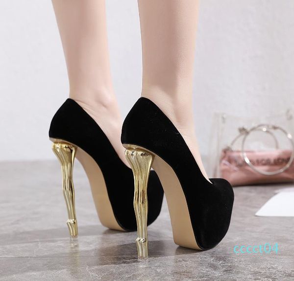 16cm bridal wedding shoes glossy pink white patent pu leather pump gold strange heels platform peep toe pumps size 34 to 40, Black
16cm bridal wedding shoes glossy pink white patent pu leather pump gold strange heels platform peep toe pumps size 34 to 40, Black