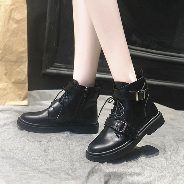 black buckle women motocycle boots pu leather ladies platform shoes side zipper women ankle boots botines mujer 2019
black buckle women motocycle boots pu leather ladies platform shoes side zipper women ankle boots botines mujer 2019