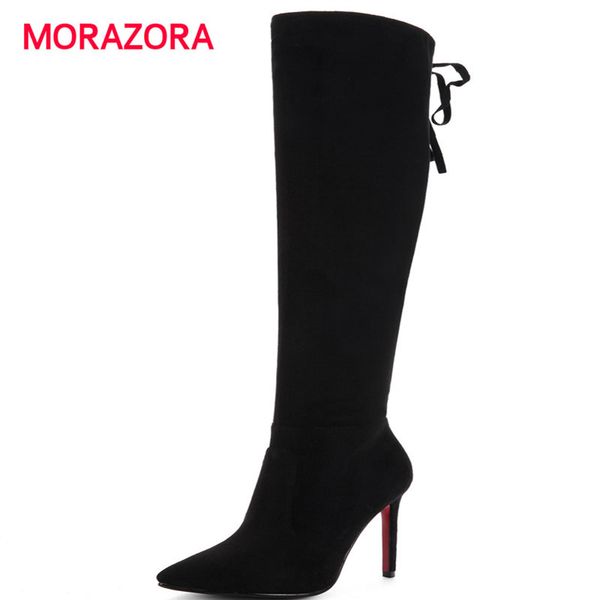 morazora 2018 new autumn winter short plush knight boots stiletto heel knee high boots pointed toe super high heel women, Black
morazora 2018 new autumn winter short plush knight boots stiletto heel knee high boots pointed toe super high heel women, Black