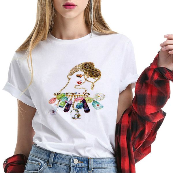 vogue shirt women paris style eiffel tower golden necklace white t-shirt floral dog luxury shirt summer 100% cotton
vogue shirt women paris style eiffel tower golden necklace white t-shirt floral dog luxury shirt summer 100% cotton