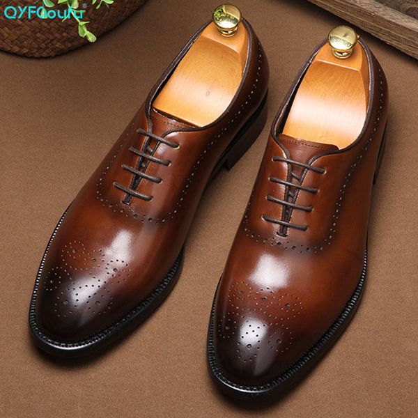 qyfcioufu 2019 genuine leather mens dress shoes luxury classic lace up business office male shoes fashion men wedding, Black 
qyfcioufu 2019 genuine leather mens dress shoes luxury classic lace up business office male shoes fashion men wedding, Black