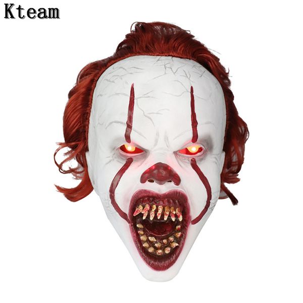 funny party cosplay led glowing stephen king's it mask pennywise horror clown joker mask clown mask halloween cosplay costume props
funny party cosplay led glowing stephen king's it mask pennywise horror clown joker mask clown mask halloween cosplay costume props
