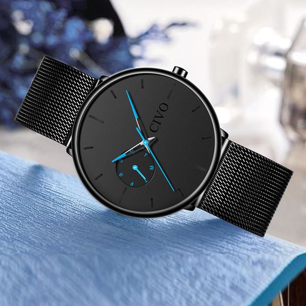 civo erkek kol saati sports watch slim mesh date waterproof quartz watch clock relogio masculino, Slivery;brown
civo erkek kol saati sports watch slim mesh date waterproof quartz watch clock relogio masculino, Slivery;brown