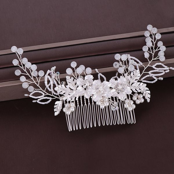 fashion silver tiaras hair combs handmade flower wedding hair accessories for bride women hair jewelry party gift pageants, Golden;white
fashion silver tiaras hair combs handmade flower wedding hair accessories for bride women hair jewelry party gift pageants, Golden;white