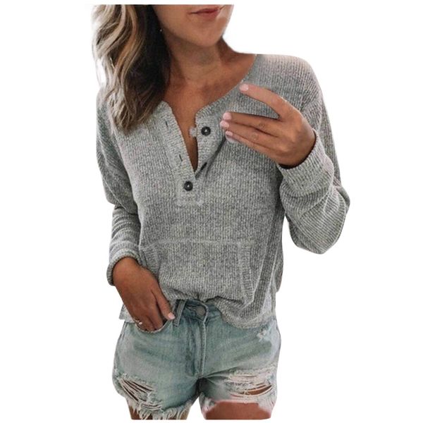 youyedian s-5xl women pullover sweaters 2019 autumn fashion loose casual button long sleeve blouse gilet femme manche longue, White;black
youyedian s-5xl women pullover sweaters 2019 autumn fashion loose casual button long sleeve blouse gilet femme manche longue, White;black