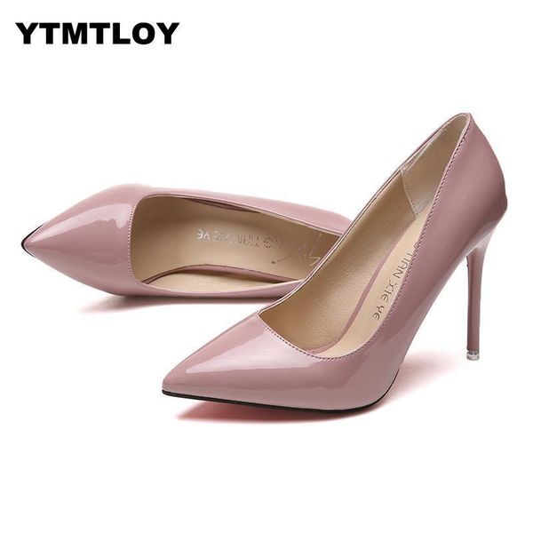 2019 plus size 34-44 women shoes pointed toe pumps patent leather dress high heels boat shoes wedding zapatos mujer, Black
2019 plus size 34-44 women shoes pointed toe pumps patent leather dress high heels boat shoes wedding zapatos mujer, Black