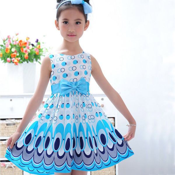kids girls peacock dress round neck sleeveless bowknot print dress for summer yh-17, Red;yellow
kids girls peacock dress round neck sleeveless bowknot print dress for summer yh-17, Red;yellow