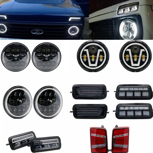 2pcs led daytime running lights for lada niva 4x4 1995 running turn signal 7" led headlights with drl car tuning lamp taillight
2pcs led daytime running lights for lada niva 4x4 1995 running turn signal 7" led headlights with drl car tuning lamp taillight