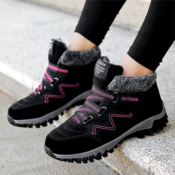 women boots fashion winter sneakers keep warm warm ankle boots for winter shoes woman casual snow plus size booties, Black
women boots fashion winter sneakers keep warm warm ankle boots for winter shoes woman casual snow plus size booties, Black