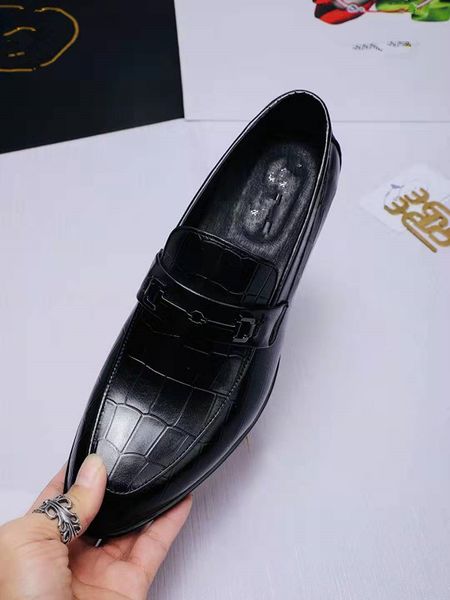 men's leather of england man and a pedal metal buckles oxfords business casual mens dressing shoes loafers men's leat, Black
men's leather of england man and a pedal metal buckles oxfords business casual mens dressing shoes loafers men's leat, Black