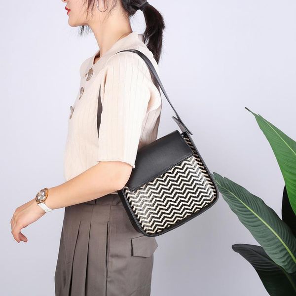 fashion casual women handbag simple pu leather woven splicing totes shoulder bags female travel underarm purse
fashion casual women handbag simple pu leather woven splicing totes shoulder bags female travel underarm purse