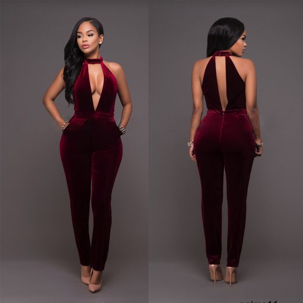 women designer zipper slim jumpsuit 992r, Gray