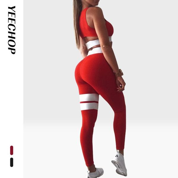 women tracksuit solid yoga set patchwork running fitness jogging t-shirt leggings sports suit gym sportswear workout clothes s-l, White;red
women tracksuit solid yoga set patchwork running fitness jogging t-shirt leggings sports suit gym sportswear workout clothes s-l, White;red
