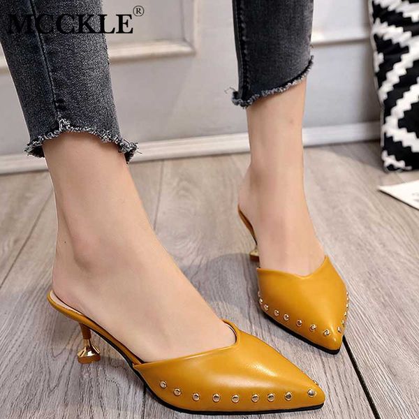 new women summer mules slippers high heels ladies rivets pointed toe strange style female outside shoes for girls drop shipping, Black
new women summer mules slippers high heels ladies rivets pointed toe strange style female outside shoes for girls drop shipping, Black