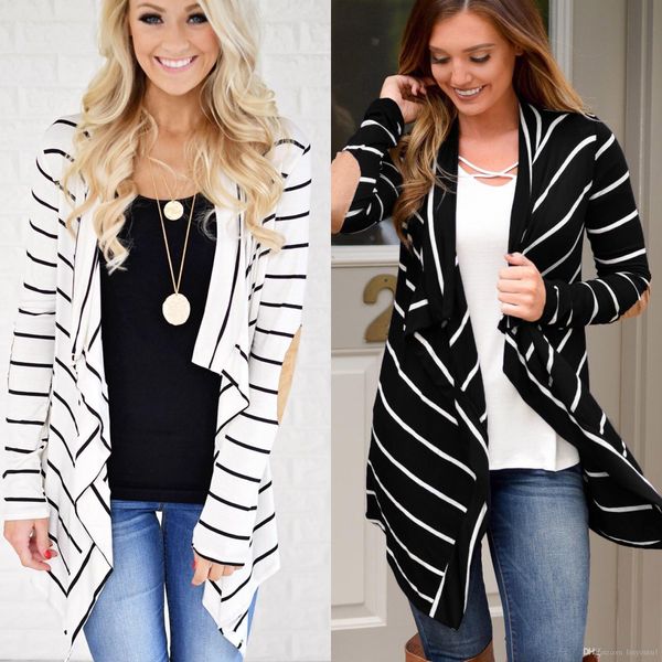 fashion autumn outerwear women long sleeve striped printed cardigan casual elbow knitted sweater accurate size drop shipping, White;black
fashion autumn outerwear women long sleeve striped printed cardigan casual elbow knitted sweater accurate size drop shipping, White;black