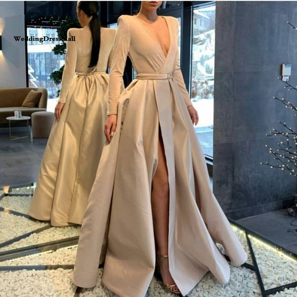 long sleeve evening dress ivory dubai arabic formal dresses party abendkleider sexy, Black;red
long sleeve evening dress ivory dubai arabic formal dresses party abendkleider sexy, Black;red