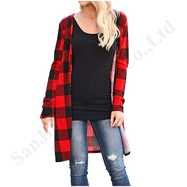 2020 fashion plaid v-neck cardigan women button down blouses long shirts coats boyfriend oversize casual loose outwear shirt ea120504, White 
2020 fashion plaid v-neck cardigan women button down blouses long shirts coats boyfriend oversize casual loose outwear shirt ea120504, White