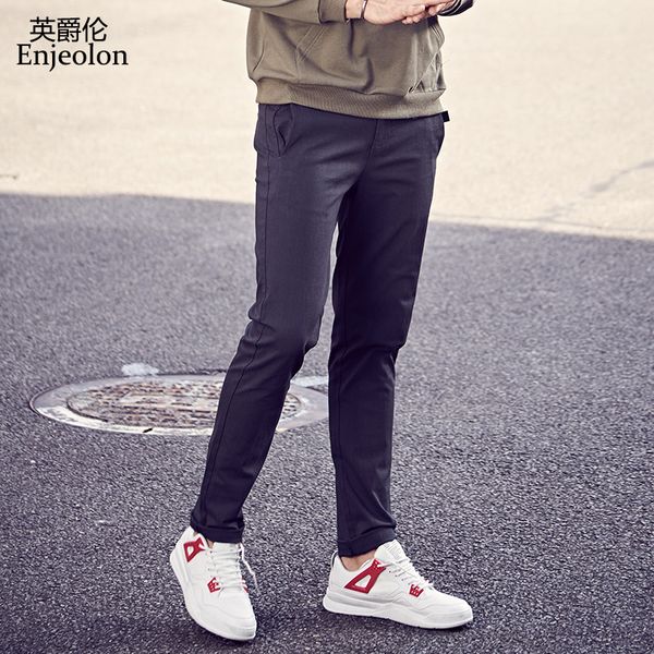 enjeolon brand new winter long trousers pants men black gray solid color casual pants for men quality casual males k6602
enjeolon brand new winter long trousers pants men black gray solid color casual pants for men quality casual males k6602