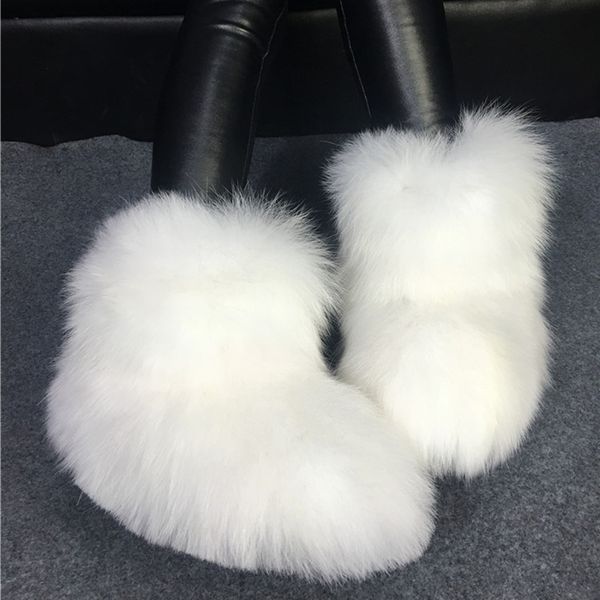 european american fashion winter pure fur flat snow boots genuine leather women's ankle boots warm shoes, Black
european american fashion winter pure fur flat snow boots genuine leather women's ankle boots warm shoes, Black